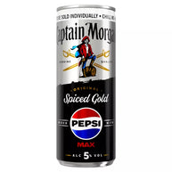 Captain Morgan Spiced Gold and Pepsi MAX® Ready to Drink Cans 12x250ml PMP
