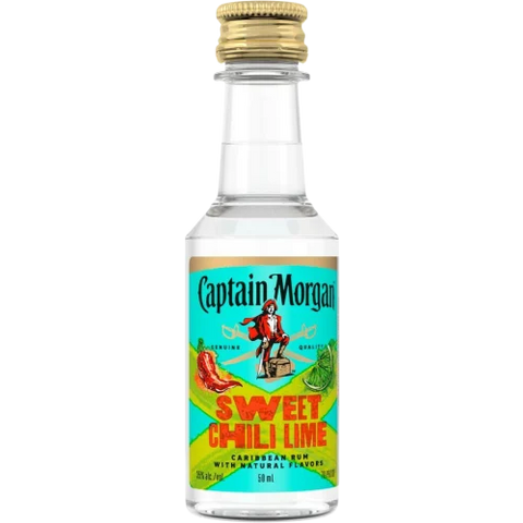 Captain Morgan Sweet Chili Lime Caribbean Rum 5cl Miniature - IMPORTED FROM USA