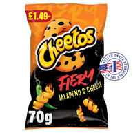 Cheetos Fiery Jalapeno & Cheese Sharing Crisps 12x70g PMP £1.49