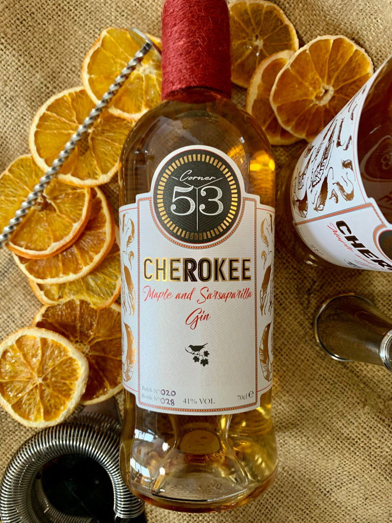 Corner 53 “Cherokee” Maple & Sarsaparilla Gin 70cl