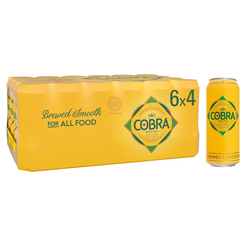 Cobra Premium Lager 24 x 500ml Cans