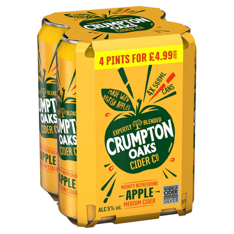 Crumpton Oaks Apple Medium Cider 12 x 568ml