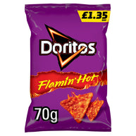 Doritos Extra Flamin' Hot Sharing Bag Crisps PM £1.35 15x70g