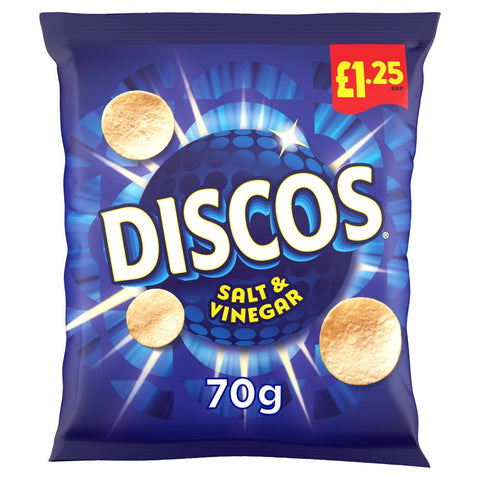 Discos Salt & Vinegar Flavour PM£1.25 16x70g