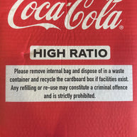 Coca Cola Original Taste 12lt - HIGH YIELD Postmix Bag in Box ~ Dated Jan 24