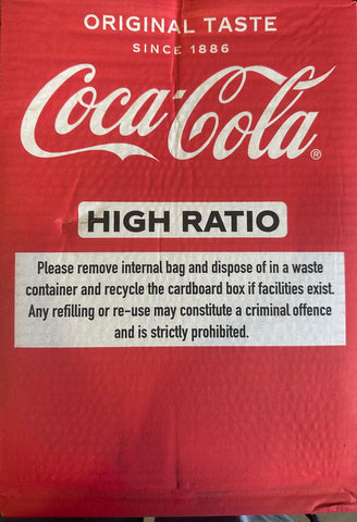 Coca Cola Original Taste 12lt - HIGH YIELD Postmix Bag in Box ~ Dated Jan 24