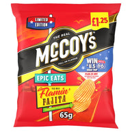 McCoy's Epic Eats Flamin' Fajita Sharing Crisps 20x65g, £1.25 PMP