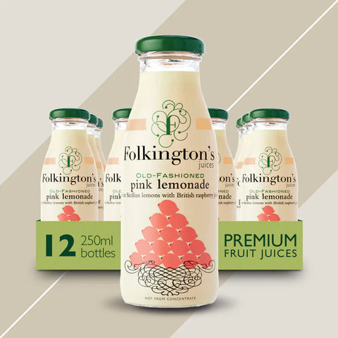 Folkington's Pink Lemonade Drink 12x 250ml