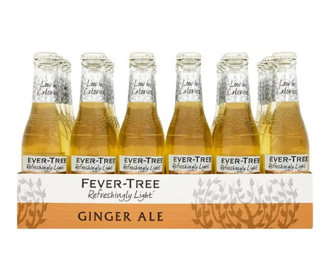 Fever Tree Refreshingly Light Ginger Ale 24x200ml