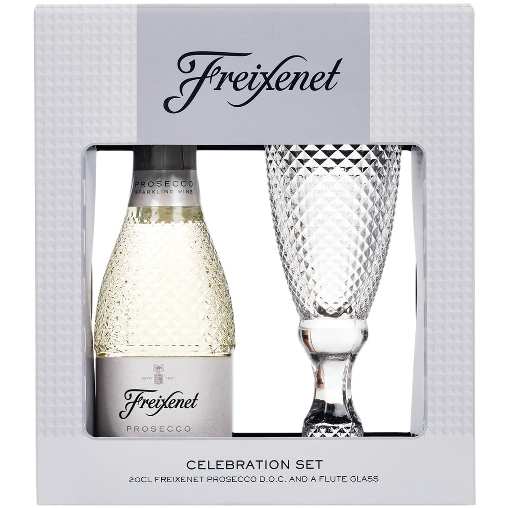 Freixenet Prosecco Celebration Gift Set with Cut Glass Flute
