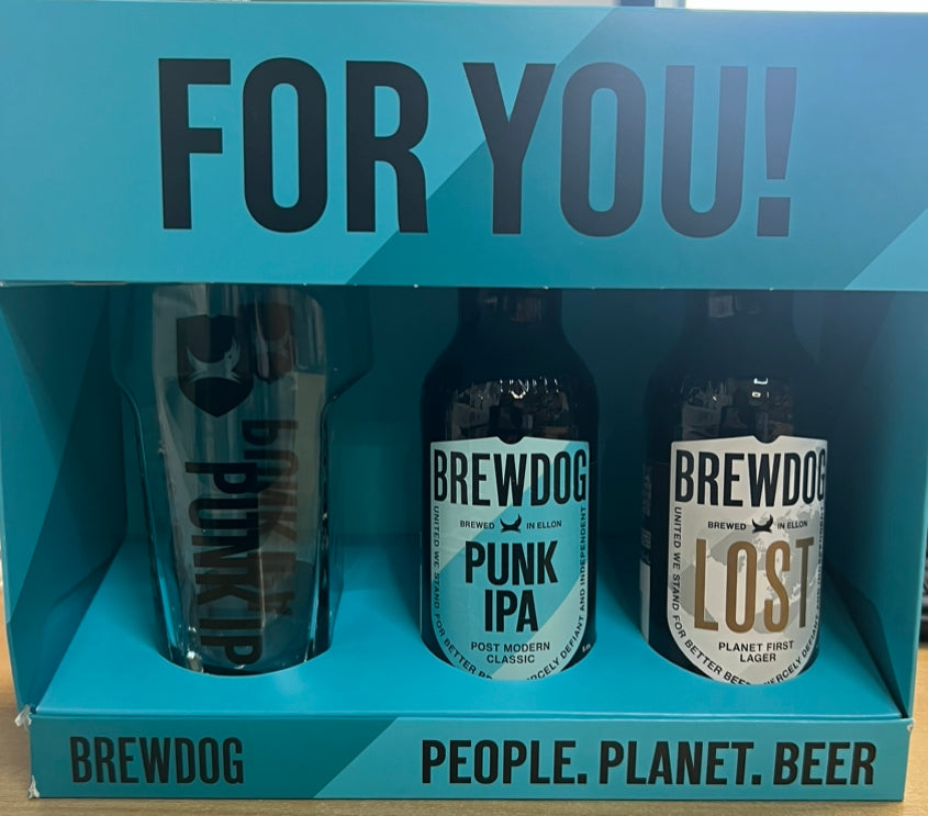 Brewdog Punk IPA & Lost Lager Glass Gift Set