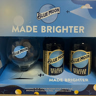 Blue Moon Belgian White Beer & goblet glass Set