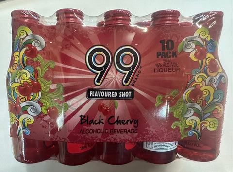 99 Black Cherry Shot 10 x 5cl Miniature - Full Pack