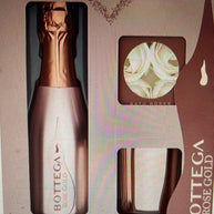 Bottega Rose Gold Pinot Nero 200ml, Scented Candle & Bath Roses 4 x 4g Gift Set