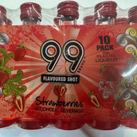 99 Strawberries Shot 10 x 5cl Miniature - Full Pack