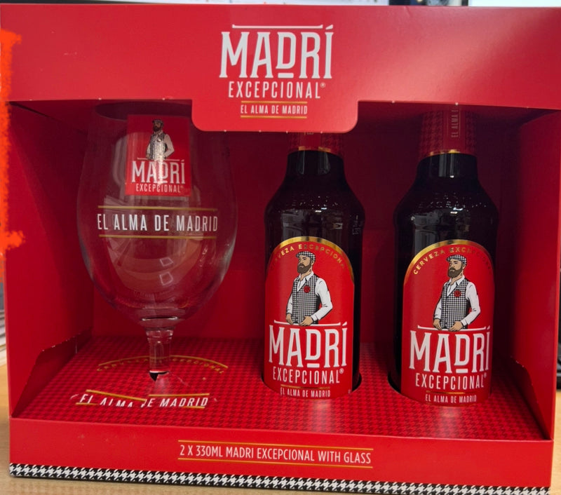 Madri Bottle and glass Gift Set