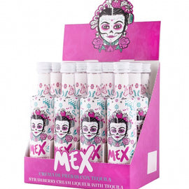 Mex Strawberry Cream Liqueur with Tequila 12 x 5cl - Miniature