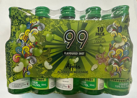 99 Apples Shot 10 x 5cl Miniature - Full Pack