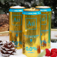 Au Vodka Blue Raspberry Alcohol Free 4x330ml cans