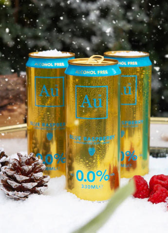 Au Vodka Blue Raspberry Alcohol Free 4x330ml cans