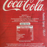 Coca Cola Original Taste 12lt - HIGH YIELD Postmix Bag in Box ~ Dated Jan 24