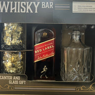 The Whisky Bar Johnnie Walker Decanter and Glass gift