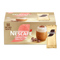 NESCAFE Gold Cappuccino Unsweetened Taste Sachets - 50 x 14.2g