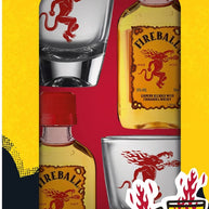 Fireball Whisky Liqueur & Shot Glasses