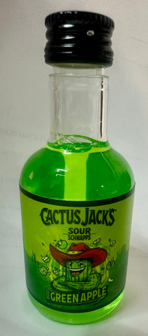 Cactus Jack's Wicked Green Apple Sour Schnapps 5cl Miniature
