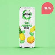 Glug 100% Pineapple Juice 12 x 320ml Cans