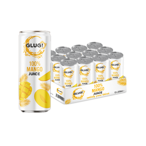 Glug 100% Mango Juice 12 x 320ml Cans