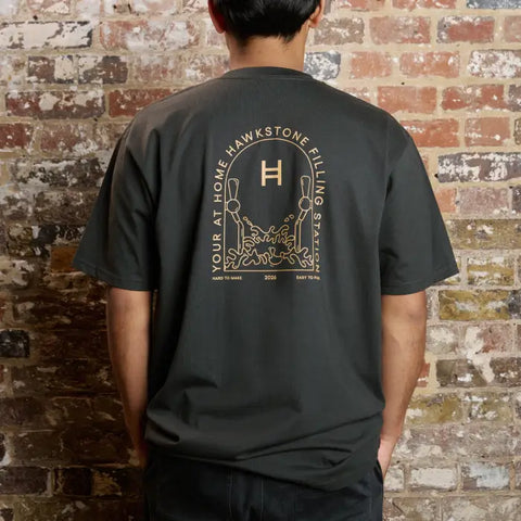 Hawkstone 'Filling Station' T-Shirt - Size Large.