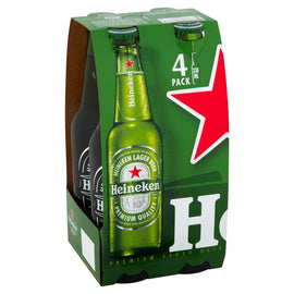 Heineken Original Premium Lager Beer 5% ABV Bottles 24x330ml - IMPORTED FROM NETHERLANDS - DATED AUG 26