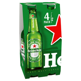 Heineken Original Premium Lager Beer 5% ABV Bottles 24x330ml - IMPORTED FROM NETHERLANDS - DATED AUG 26