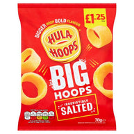Hula Hoops Big Hoops Irresistibly Salted PM£1.25 20x70g