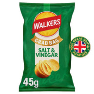 Walkers Salt & Vinegar Grab Bag Crisps 32x45g