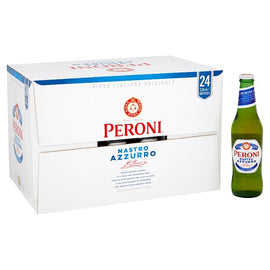 Peroni Nastro Azzurro Beer Lager Bottles 24x330ml