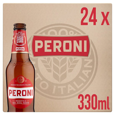 Peroni Red Label Premium Lager Bottles 24x330ml