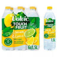 Volvic Touch of Fruit Low Sugar Lemon & Lime 6 x 1.5L