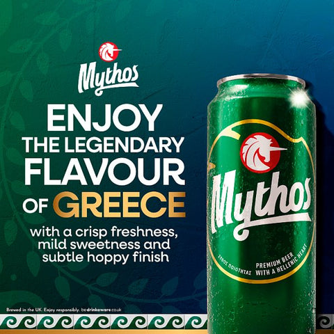 Mythos Premium Greek Lager Beer Can 24x440ml