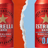 Estrella Damm Barcelona Alcohol Free Beer 24 x 440ml Beer can