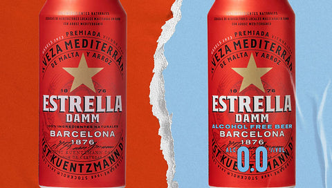 Estrella Damm Barcelona Alcohol Free Beer 24 x 440ml Beer can