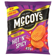 McCoy's Hot 'n' Spicy Grab Bag Crisps 36 x 45g Box
