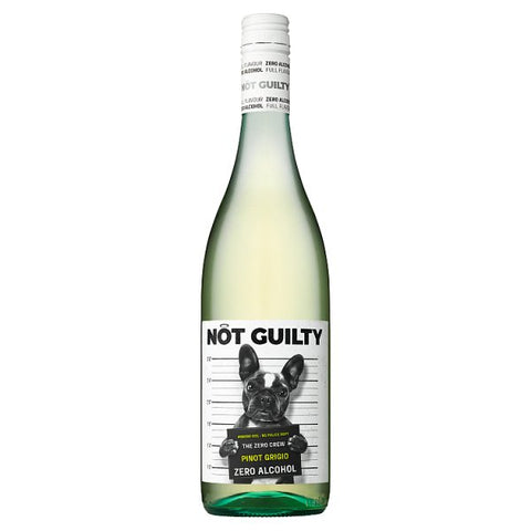 Not Guilty Pinot Grigio Alcohol Free Australian White Wine 75cl