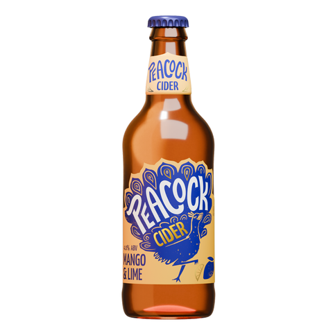 Peacock Mango & Lime Cider 12 x 500ml Bottle