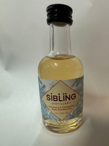 Sibling Winter Edition Cranberry & Clementine Gin 5cl Miniature