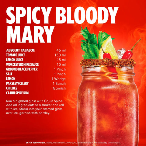 Absolut Tabasco 70cl - NEW