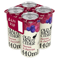 Old Mout Berries and Cherries Cans 24x440ml - New Size