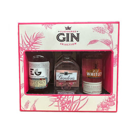 FLAVOURED GIN SELECTION 3X5CL GIFT SET (EG, Gordons, J.J Whitley)