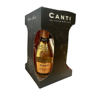 Canti Prosecco and Glass Flutes Gift Set 2x20cl